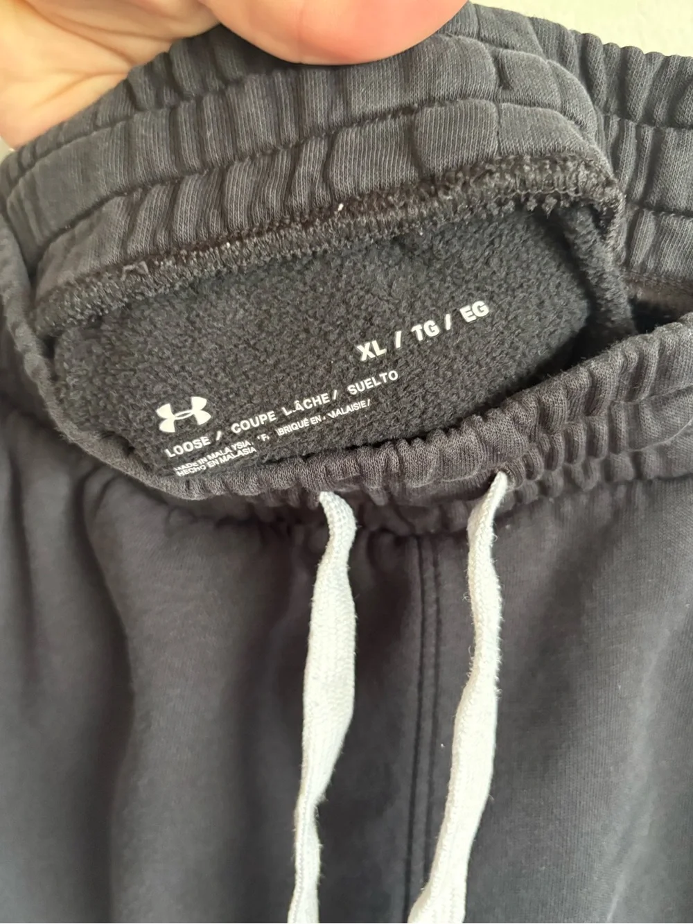 Under Armour Men’s Black Fleece Jogger Sweatpants XL Loose Fit Athletic - Picture 8 of 9